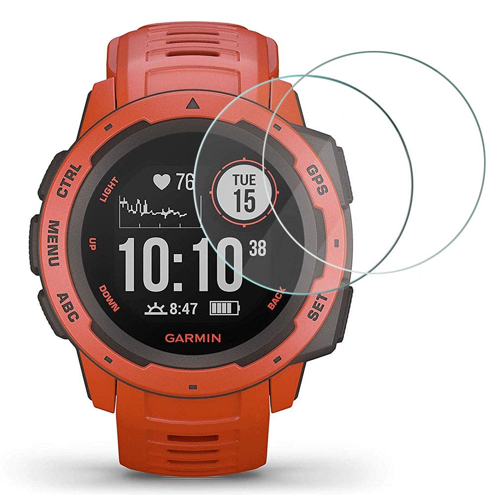 GARMIN ガーミン instinct【9Hガラスフィルム】 Amazon | 2枚 Vacfun ガーミン Garmin Instinct ガラスフィルム